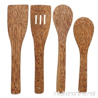 Buorsa 4-piece Natural wood Utensil Set|wooden Spoon|wooden kitchen shovel - B07FNPT3VR